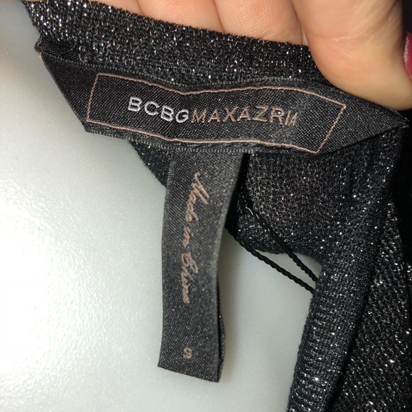 NWT BCBGMaxAzria asymmetrical mini dress Sz Sm - Picture 4 of 5